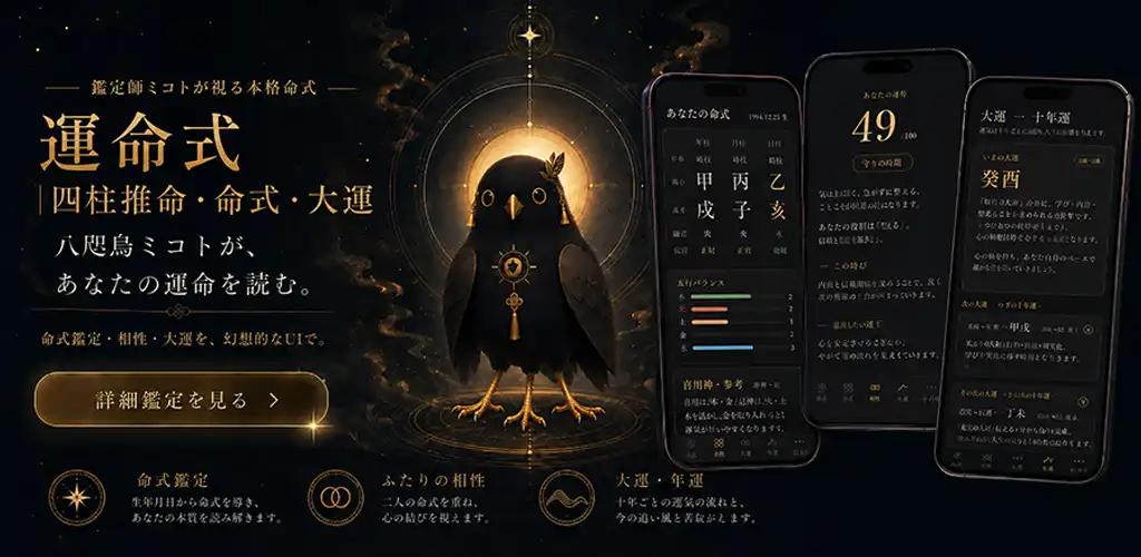 運命式|四柱推命・命式・大運